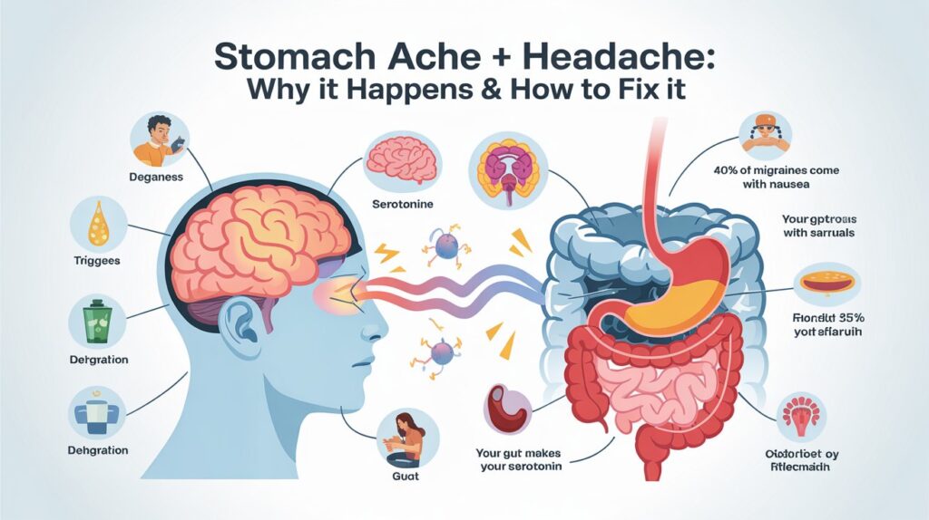 abdominal pain and headache- stomach ache and headache, abdominal pain headache, belly ache and headache, headache stomach pain, stomach ache and headache, headache and stomach pain
