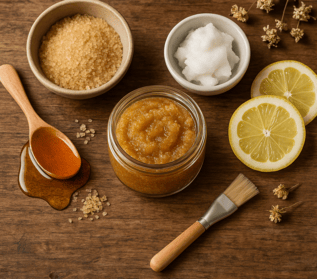 DIY Honey Sugar Exfoliators