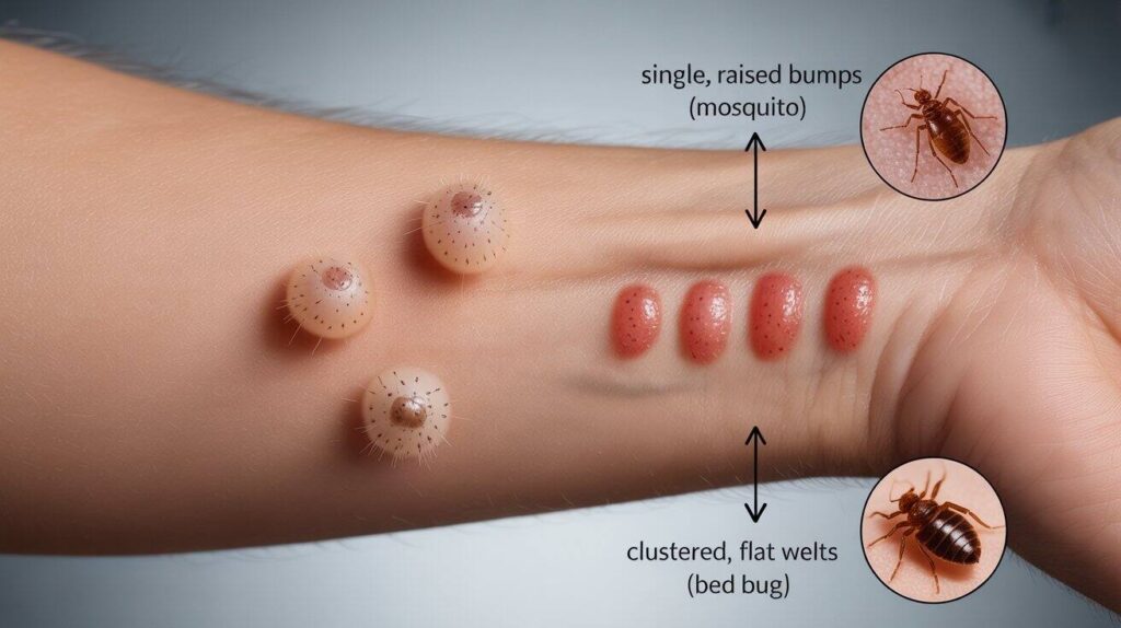 Bed Bug Bites vs Mosquito Bites